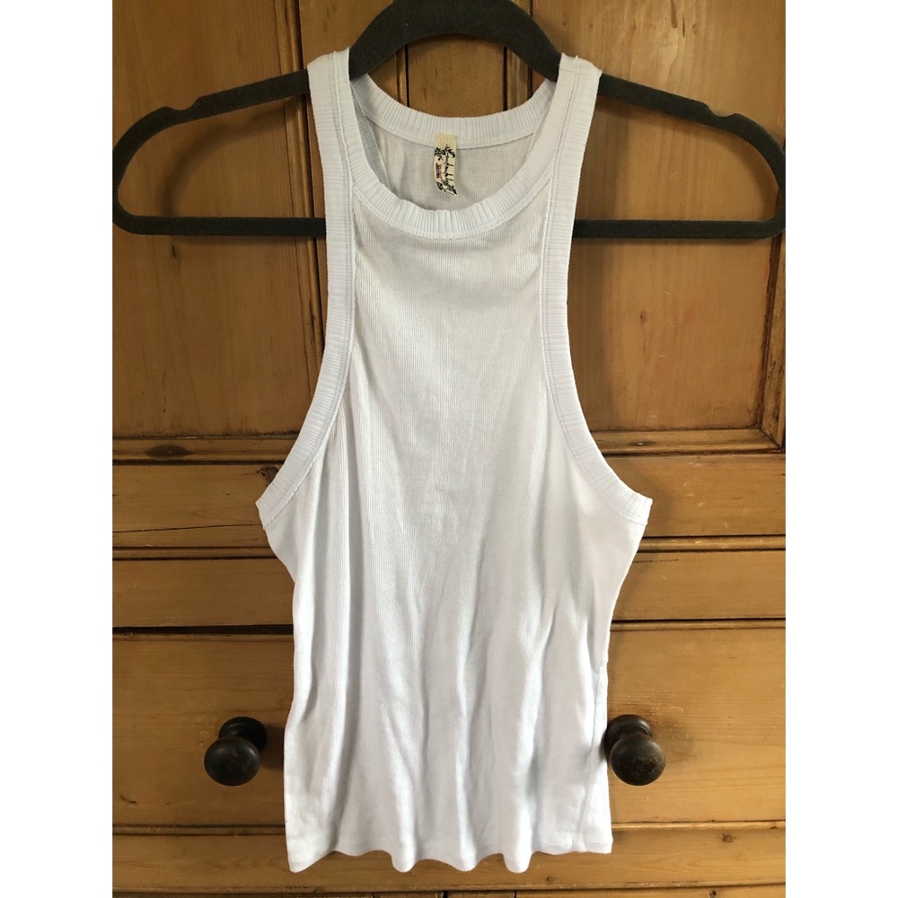 Free People high-neck racer back tank